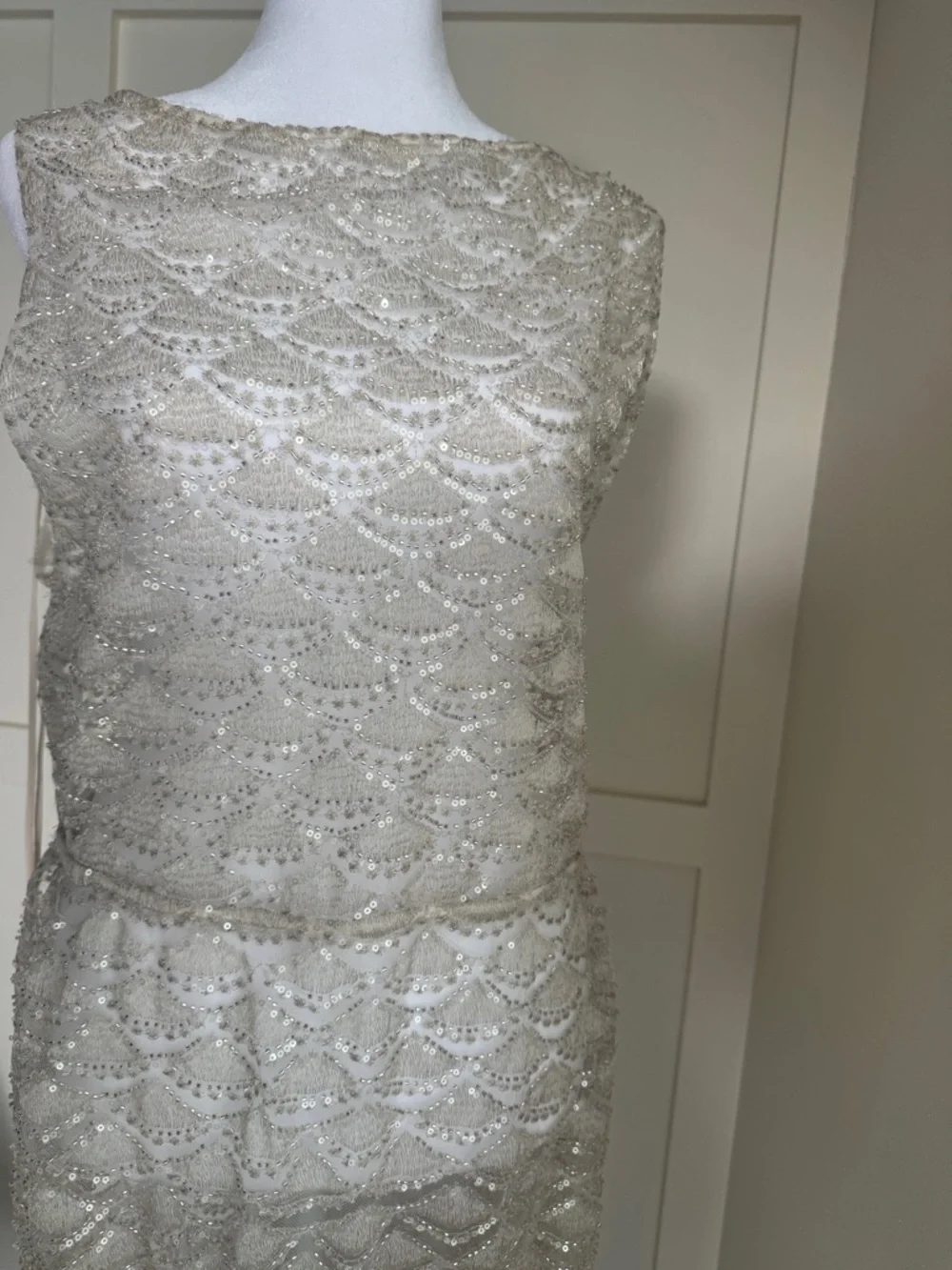 Reformation Champagne Beaded Maxi Dress - Picture 6 of 14